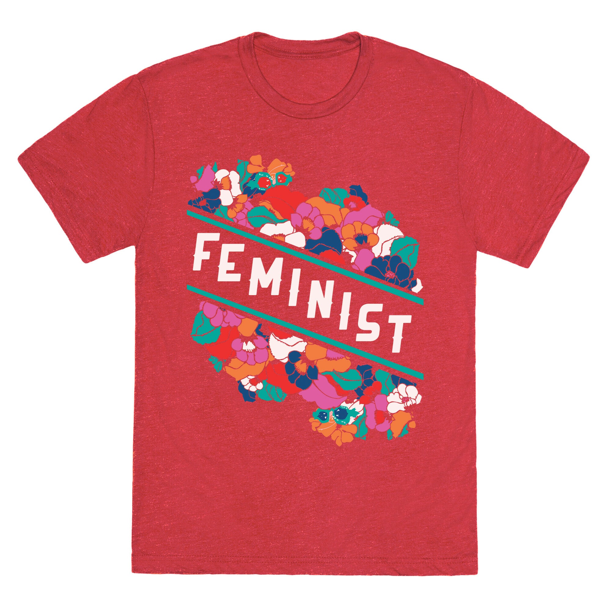 Feminist Floral Unisex Triblend Tee